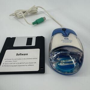 Vtg Aqua Computer Mouse AM-940 -P Liquid Filled w/floating Princess Cruise Ship